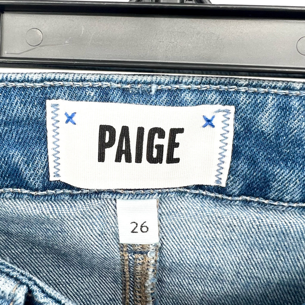 PAIGE Womens Charlie Flare Jeans Size 26 US 2 Gabriella Blue High Rise NWOT