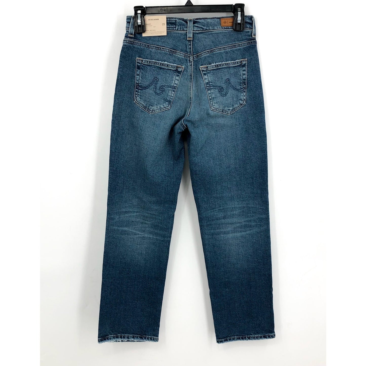 AG ADRIANO GOLDSCHMIED Womens Brinley Straight Jeans Size 25 Blue NWT