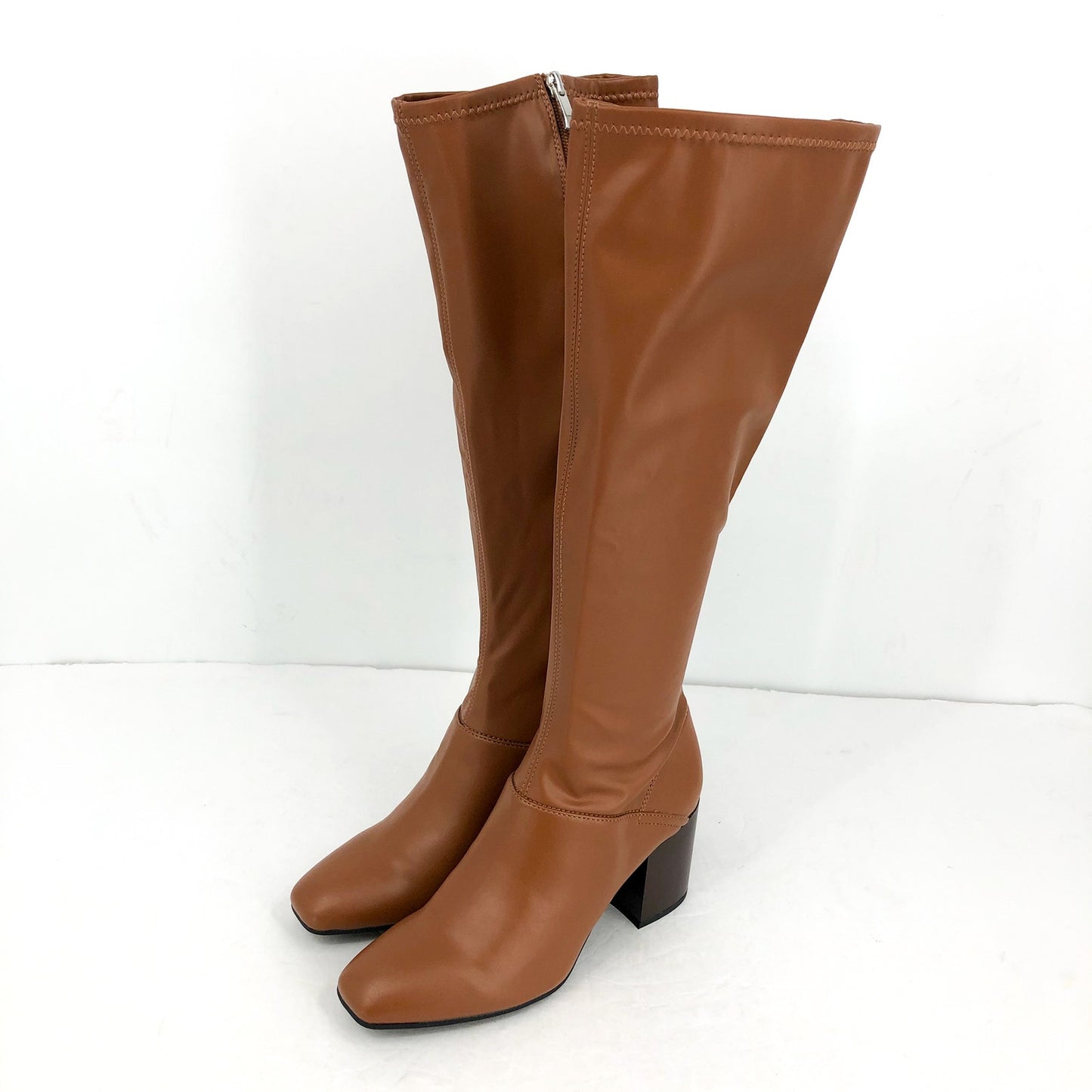 Franco Sarto Womens L-Tribute Knee High Boots US 8 M EU 38.5 Saddle Tan NIB