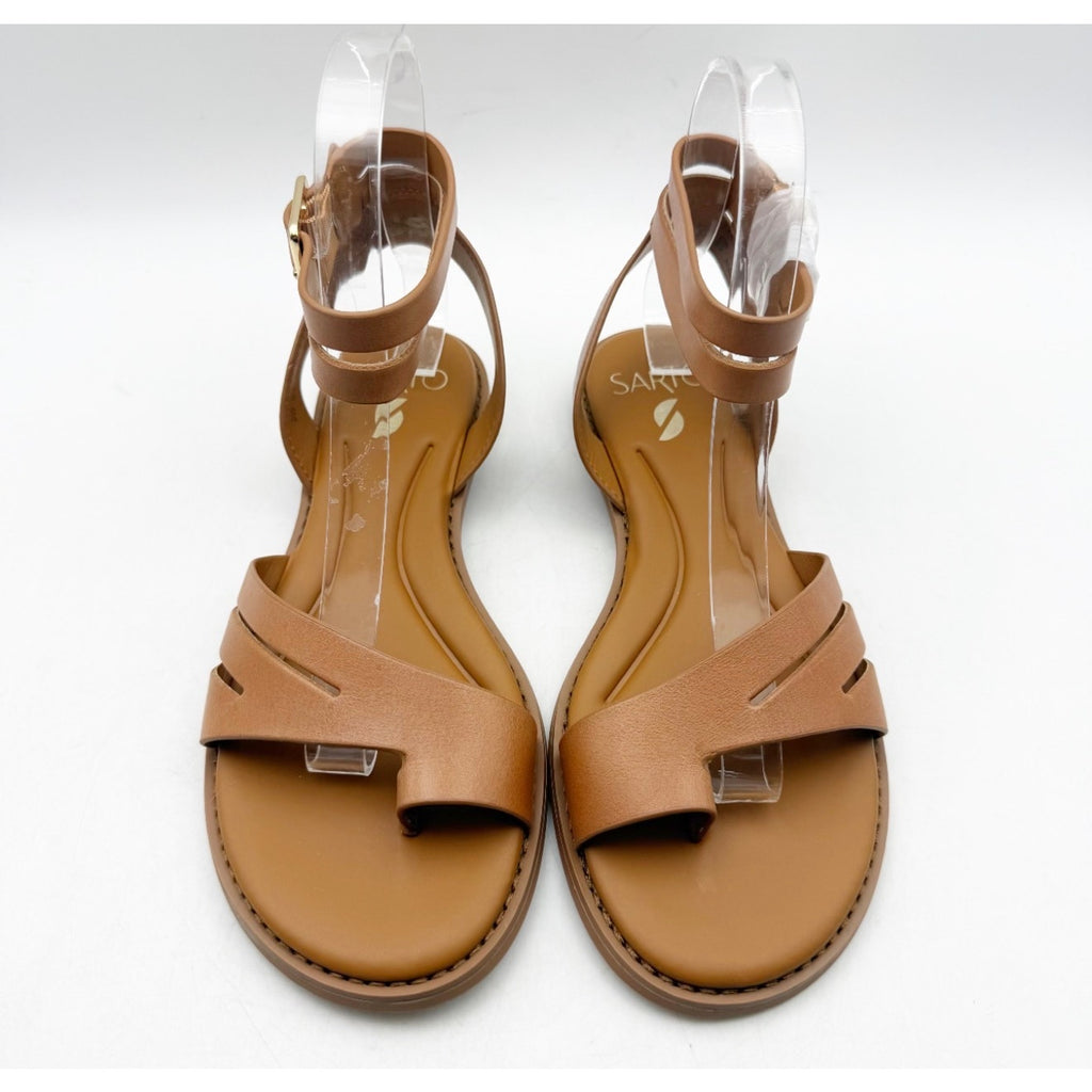 Franco Sarto Women's Greene Gladiator Sandals Size 6 M Brown Tan Toe Strap NWOB