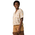 PRANA Women's Iguala Cropped Shirt Top XL Golden Hour Escape Button Front NWT