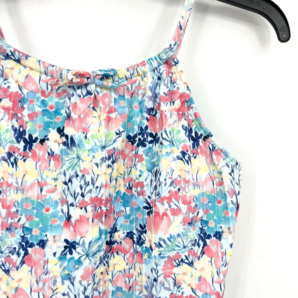 HURLEY Girls' Floral UPF Protection One Piece Swimsuit Size 14 Multicolor NWT