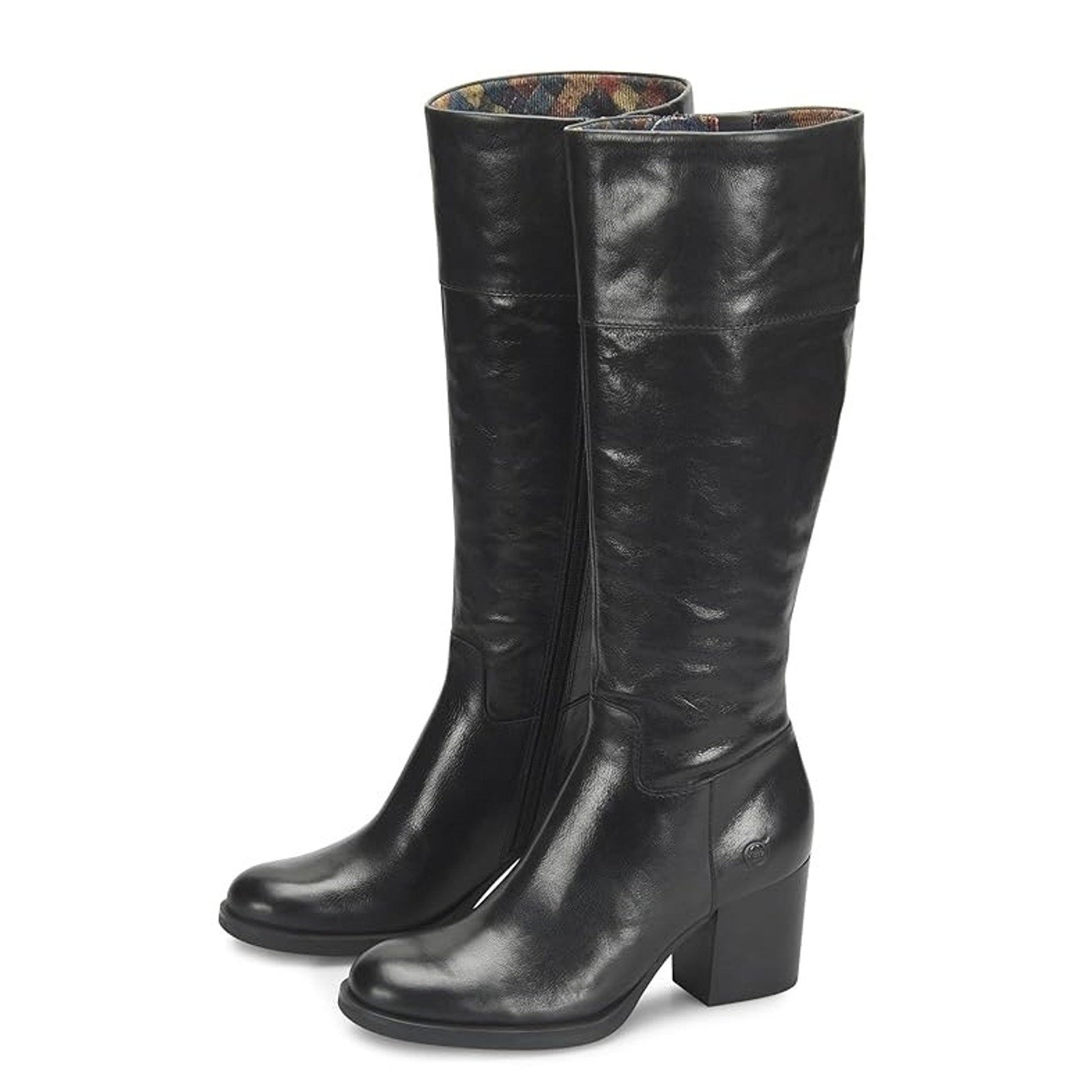 Born Womens Brandy Knee High Boots US 8 M EU 38.5 Black Leather NWT