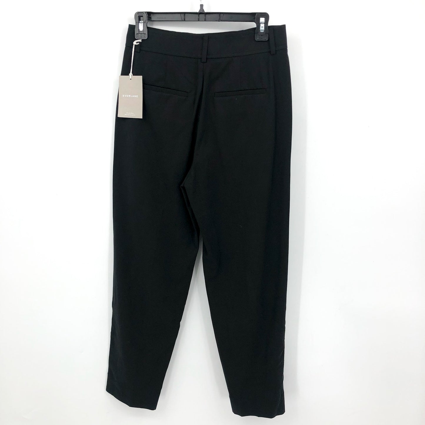 EVERLANE Women's The Tencel Way High Tapered Pant Size 0 Black NWT