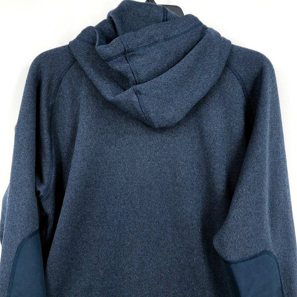 FJALLRAVEN Men's Ovik Fleece Hoodie Medium Navy Blue Jacket Full Zip NWT