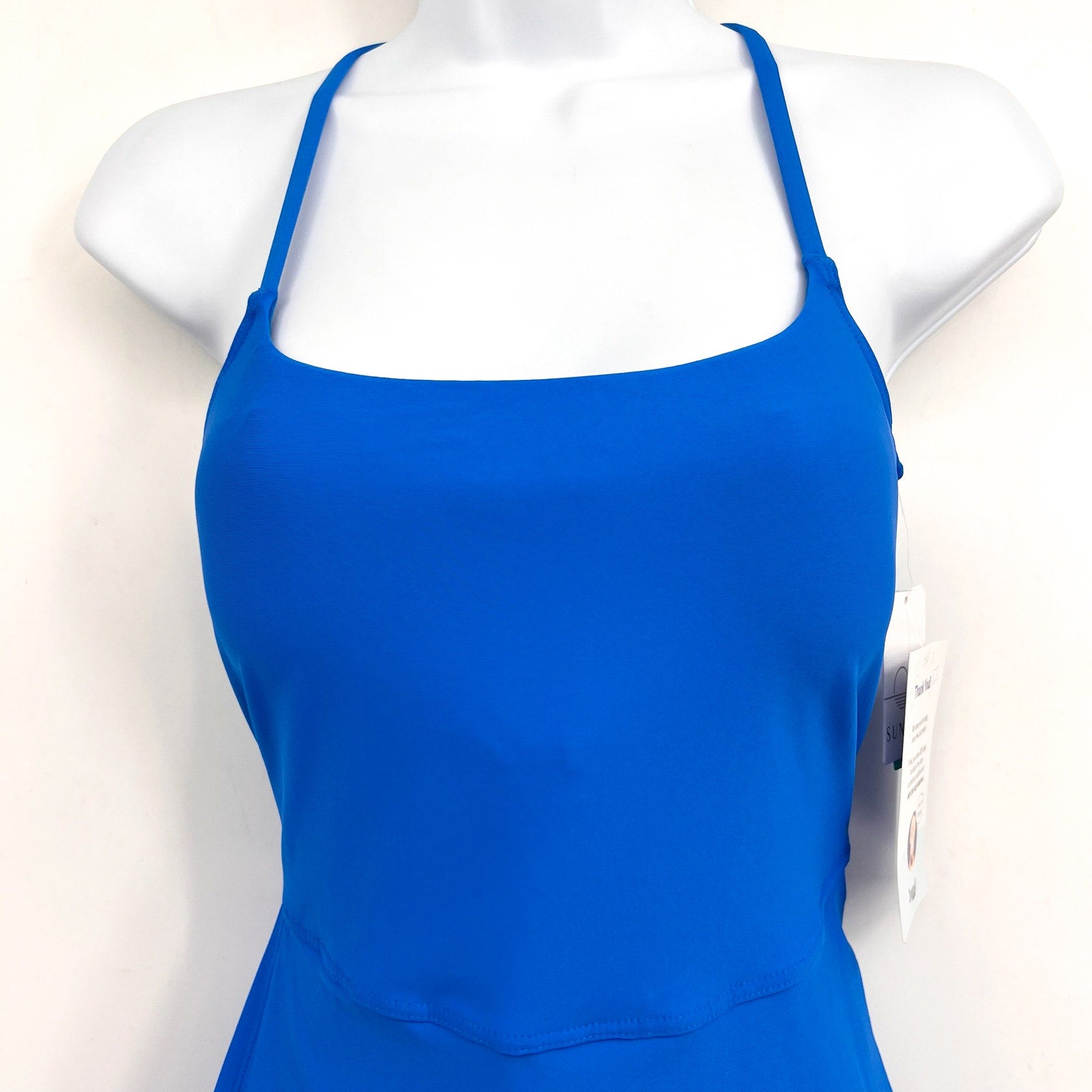 SUNSETS Women's Naomi Swim Dress One Piece Medium Electric Blue NWT