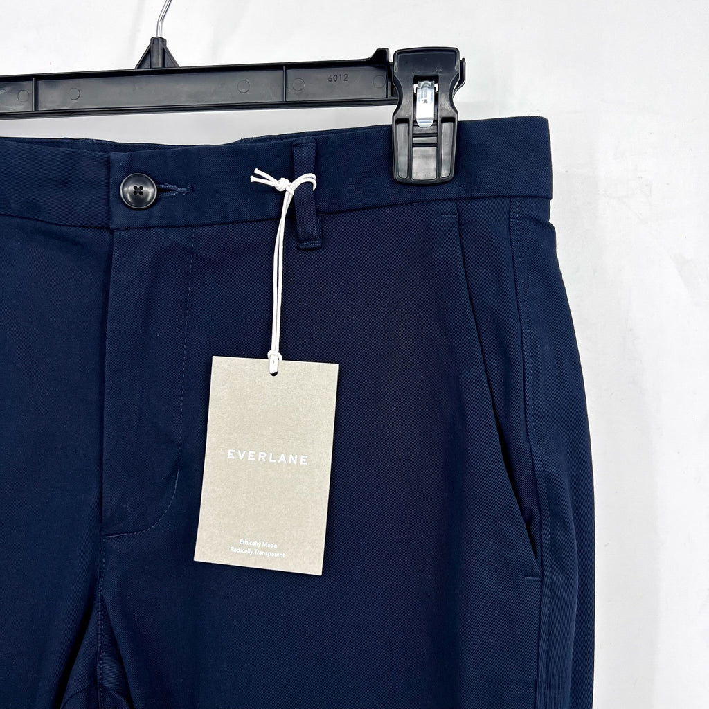 EVERLANE Men's Uniform Performance Chino 30x28 Navy Blue Slim Fit Pants NWT