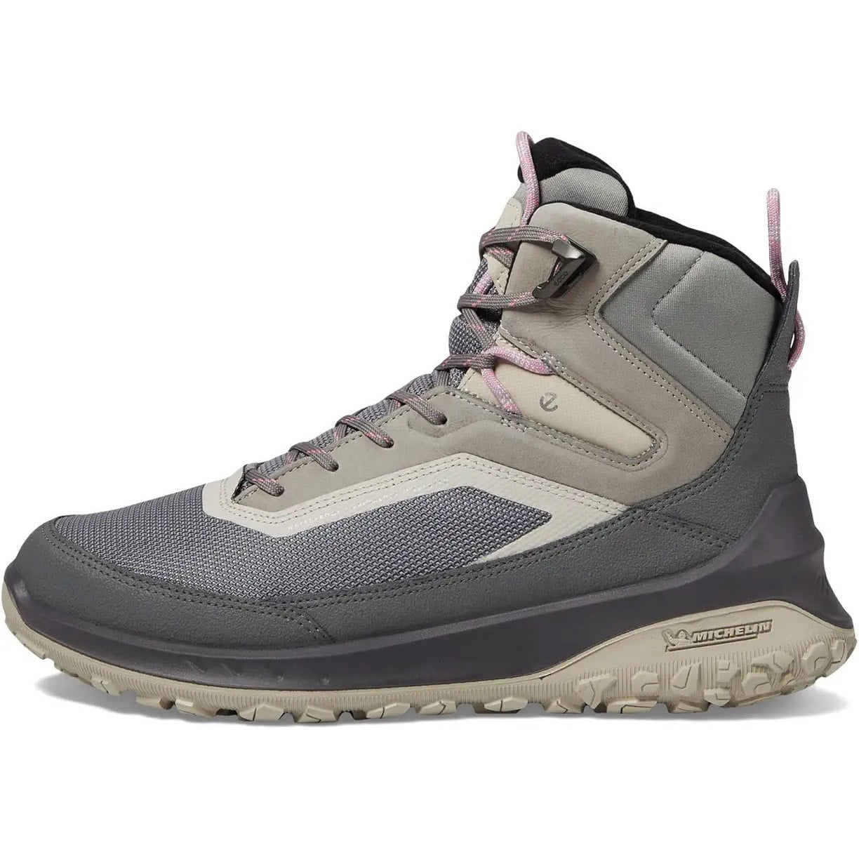 ECCO Womens Ultra Terrain Mid Warm Hiking Boot EU 37 US 6-6.5 Grey Nubuck WP NIB