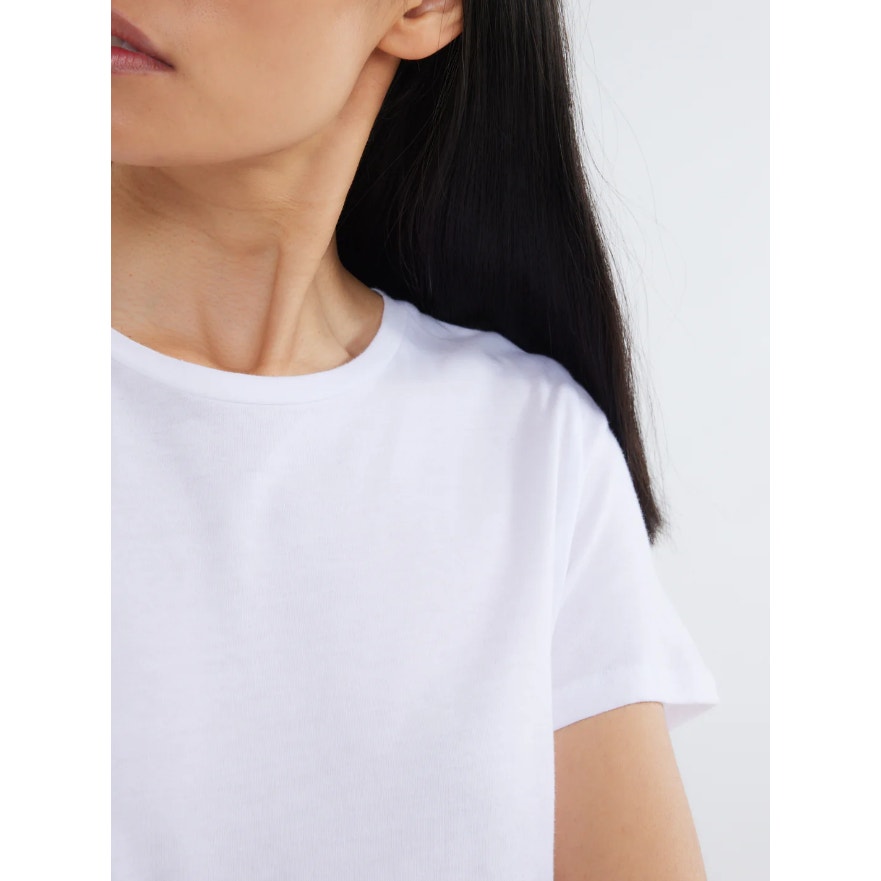 MAJESTIC FILATURES Women's Crewneck T Shirt Size 1 XS White Short Sleeve NWT