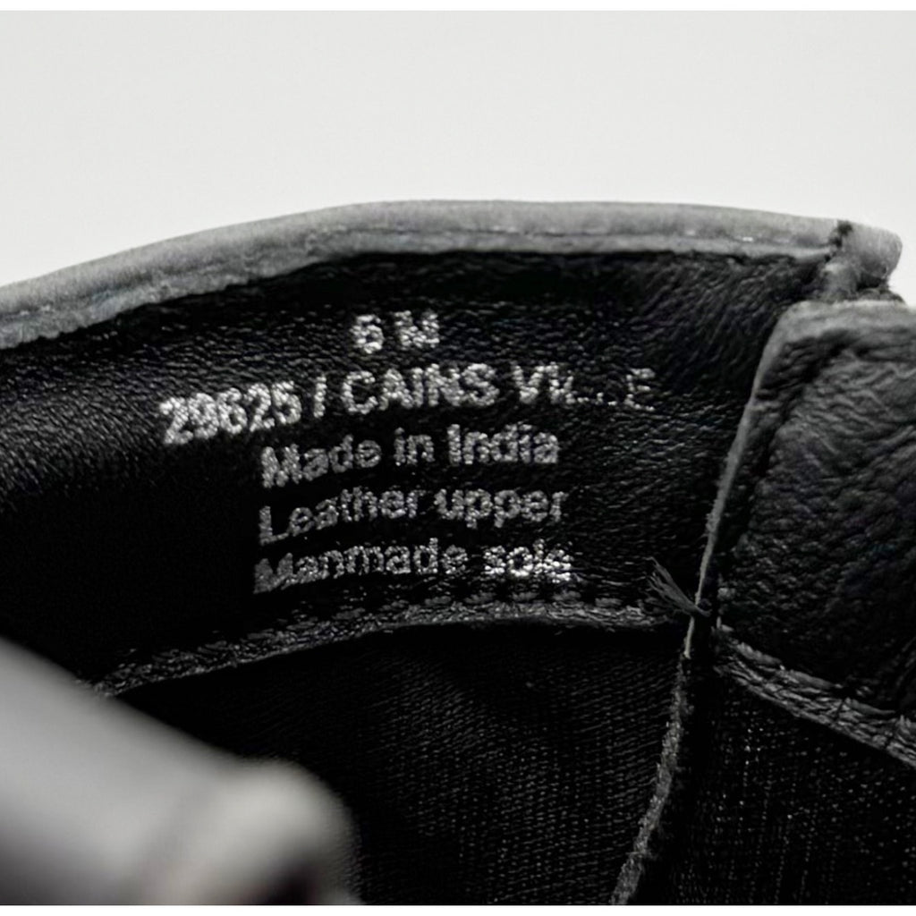 Diba True Women's Cains Ville Western Bootie US 6 M Black Charcoal Leather NWOB