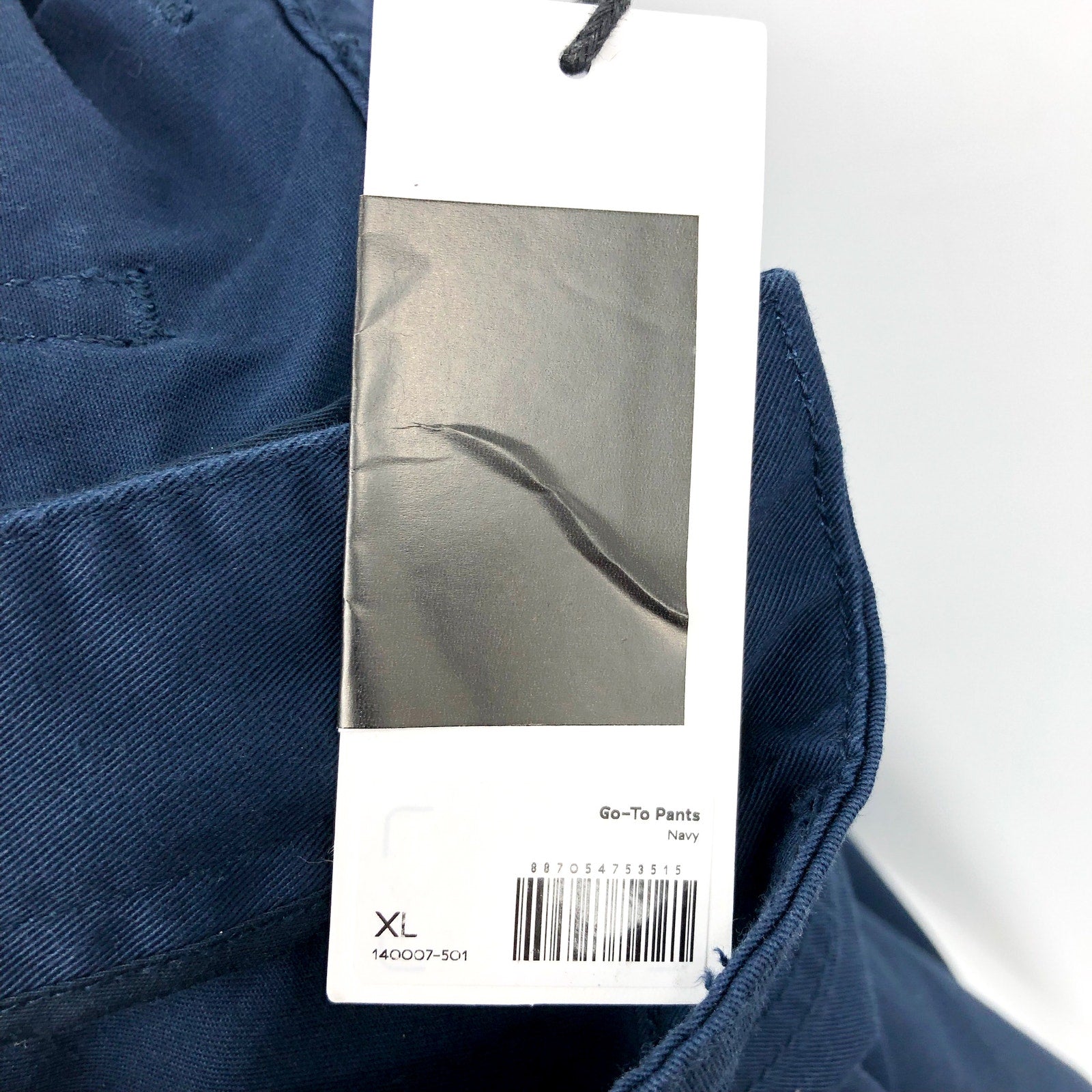 LABEL Women Go-To Pants XL Navy Blue Relaxed Fit High Rise Crop Pockets NWT