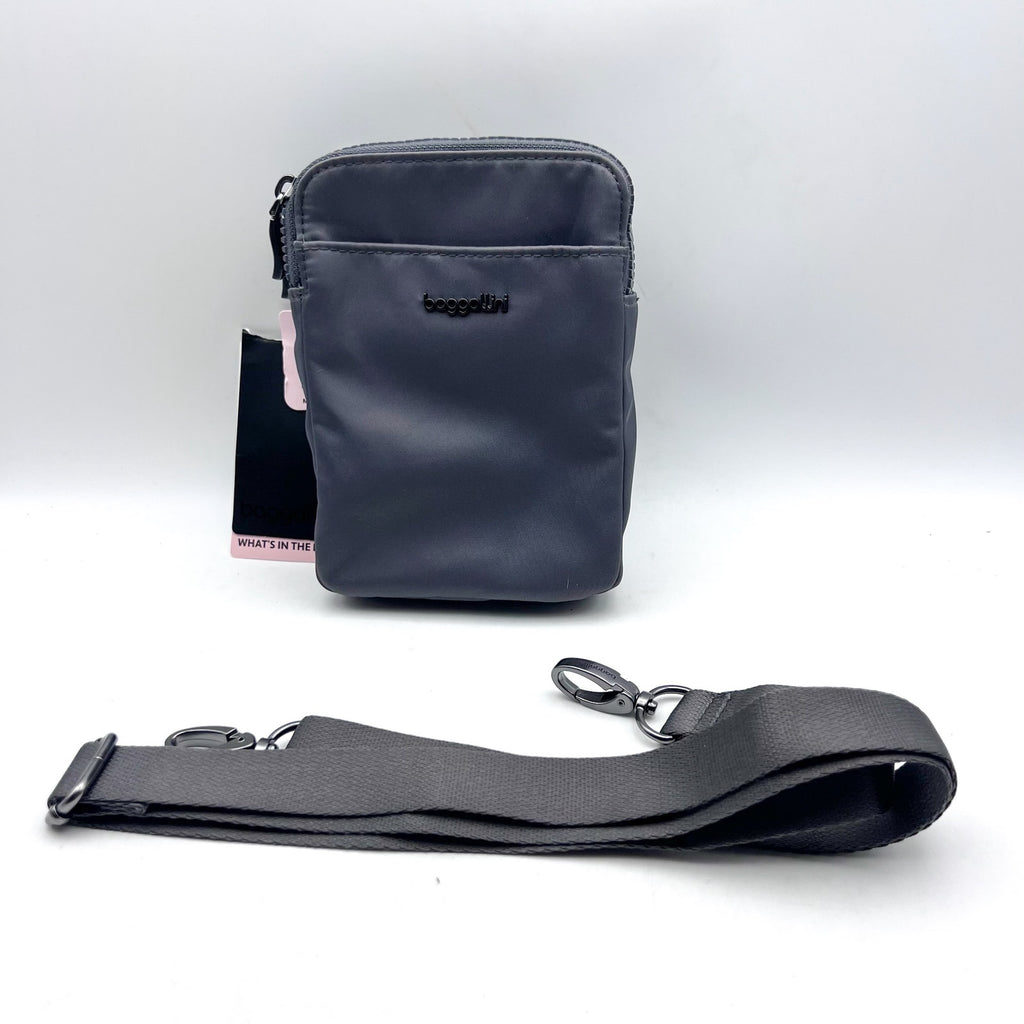 BAGGALLINI Women's Modern Take Two RFID Twill Crossbody Bag Grey NWT