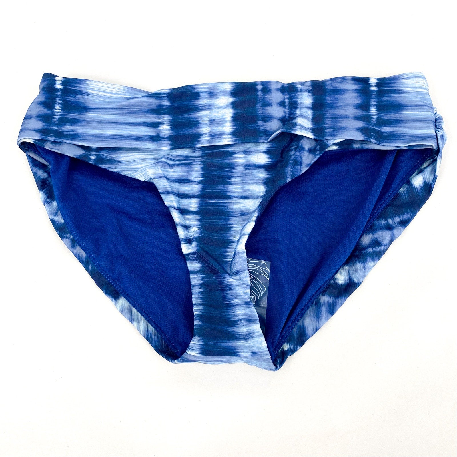 PRANA Women's Marta Bikini Bottom XS Blue Belize Hazy Days Hipster Stretch NWT