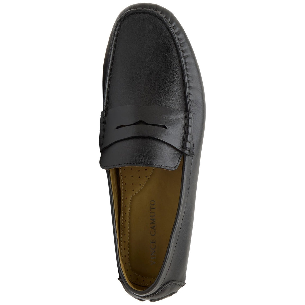 Vince Camuto Mens Vitzroy Penny Driver Loafers Size 10 EU 43 Black Leather NIB