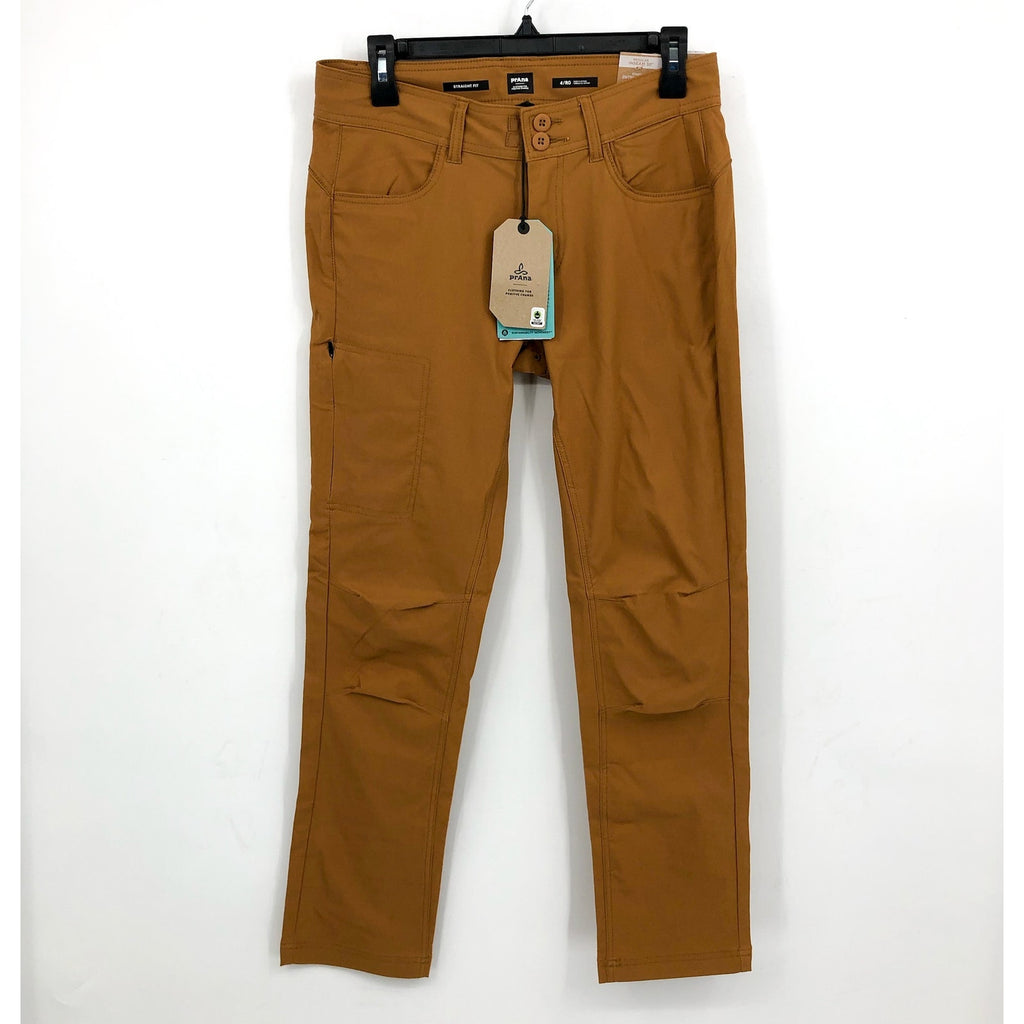 PRANA Women's Halle Straight Pants II Size 4 Reg Tan Earthbound NWT