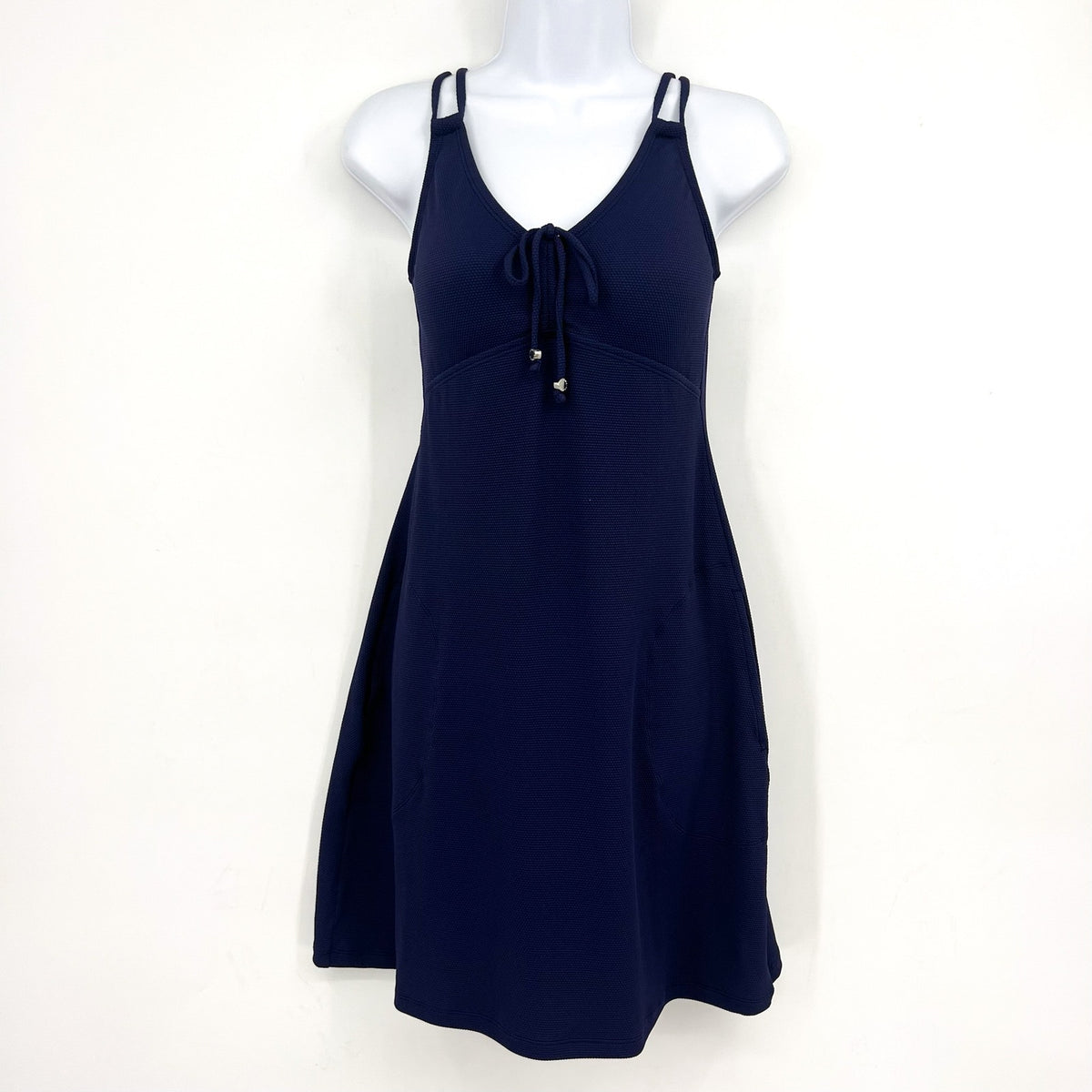 TOMMY BAHAMA Island Cays V Neck Spa Dress XS Mare Navy Blue NWT