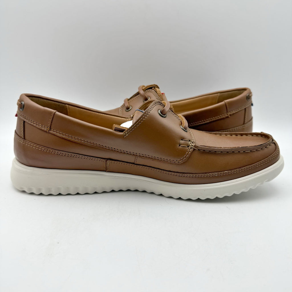Mephisto Mens Trevis Boat Shoes US 7.5 EU 41.5 Brown Leather NWOB