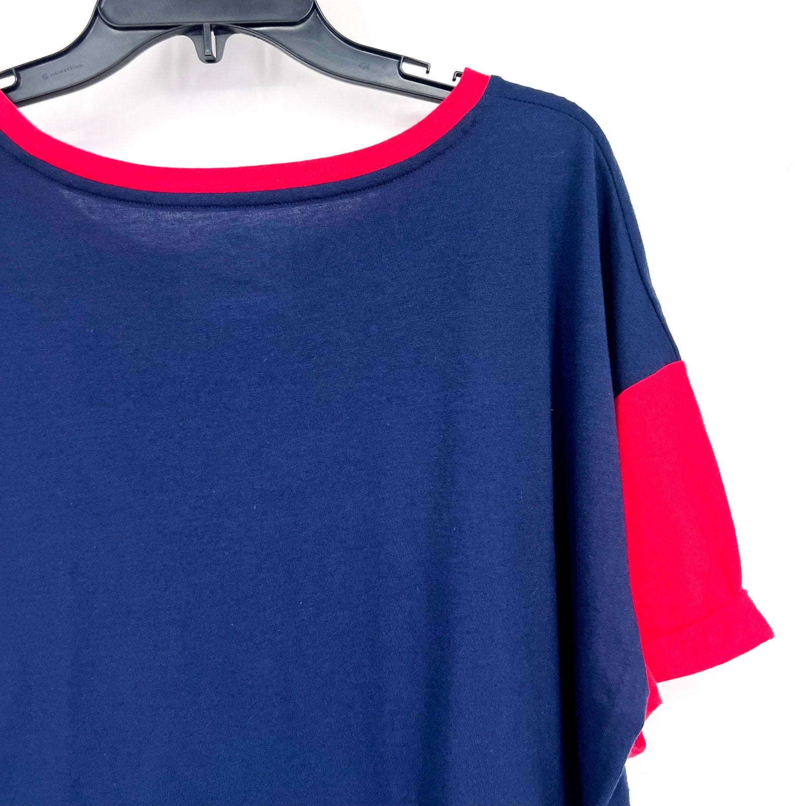 FANATICS Womens Team USA Circle Badge Cropped T-Shirt XL Navy Blue Red NWT