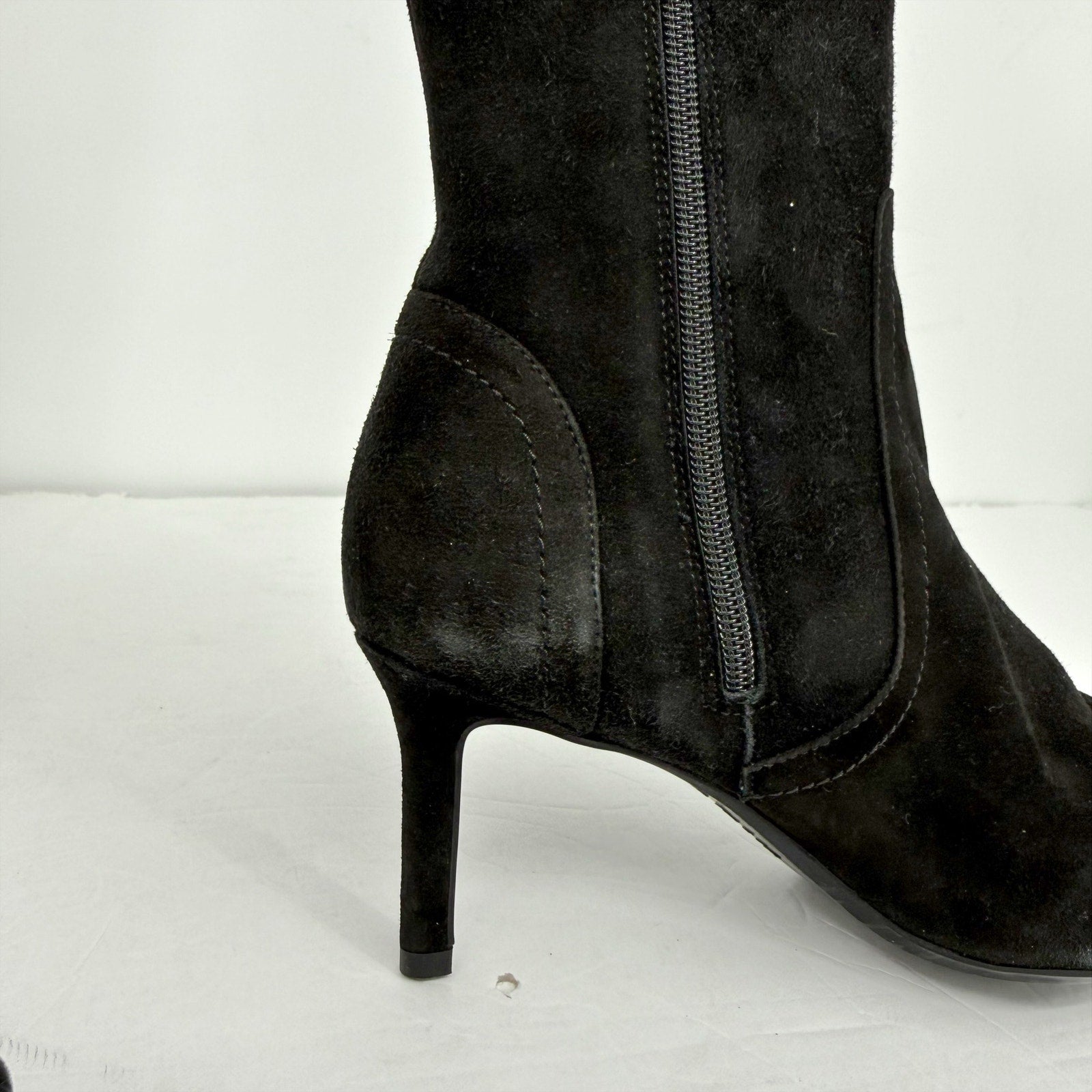 Aquatalia Womens Knee High Boots US 7.5 M EU 38 Black Suede NWOB
