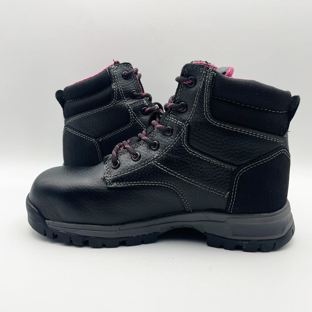 Wolverine Womens Piper Composite-Toe 6" Work Boots Size 7 M Black WP Leather NIB