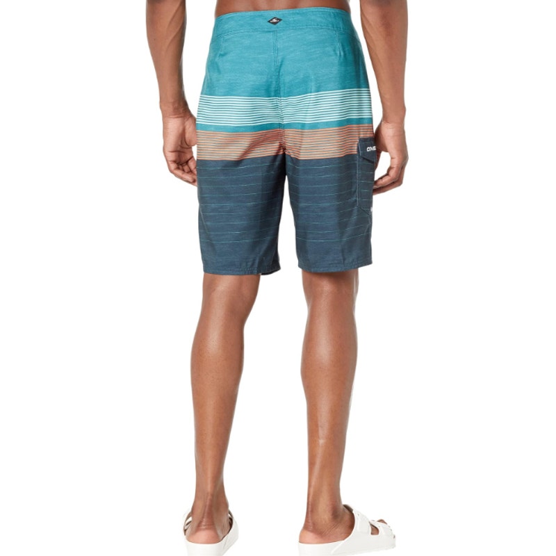 O'NEILL Mens Santa Cruz 2.0 Boardshorts Small US 29 Blue Ocean Striped NWT