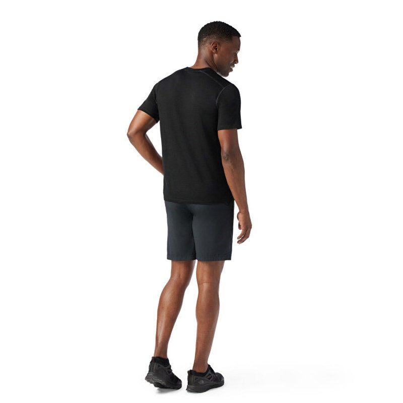 SMARTWOOL Men's Merino Short Sleeve Tee Large Black Crewneck Stretch NWT
