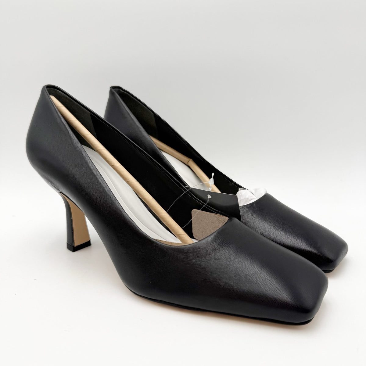 Franco Sarto Womens Flexa Aela Pumps Size 8.5 M EU 39 Black Leather NIB