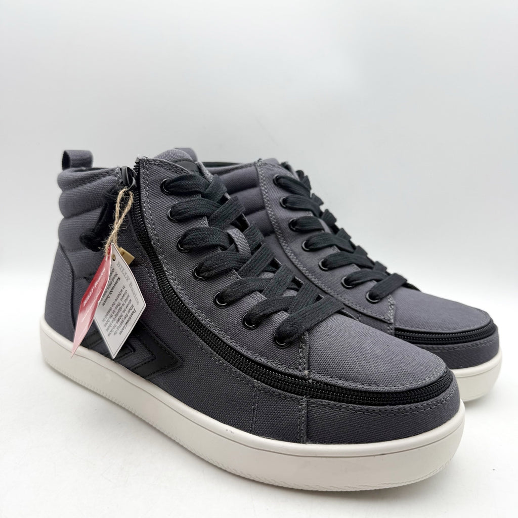 Billy Footwear Mens CS High-Top Sneaker US 9 Wide EU 42 Black Charcoal NWOB