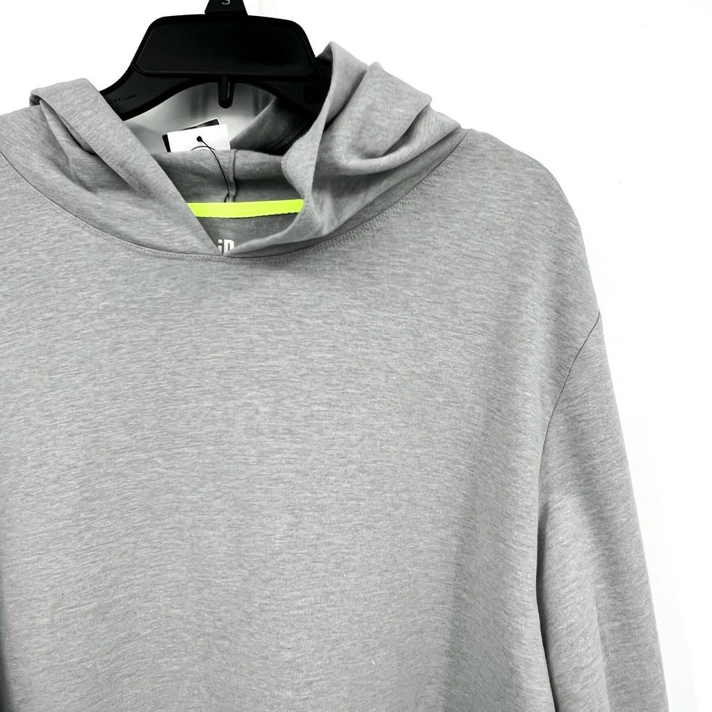IDEOLOGY Women's Fleece Hoodie Large Grey Zinc Heather Sweatshirt NWT