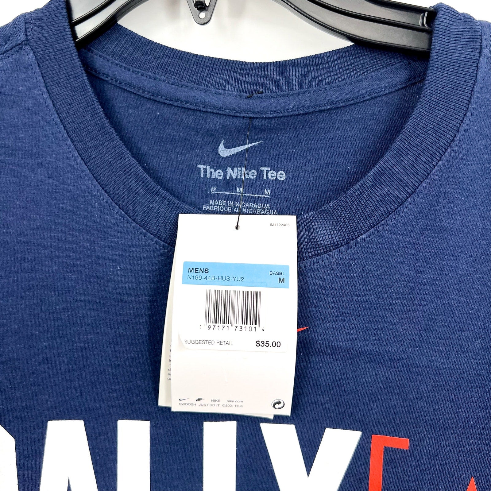 NIKE Mens Houston Astros Rally Home Graphic T-shirt Medium Chattanooga Blue NWT