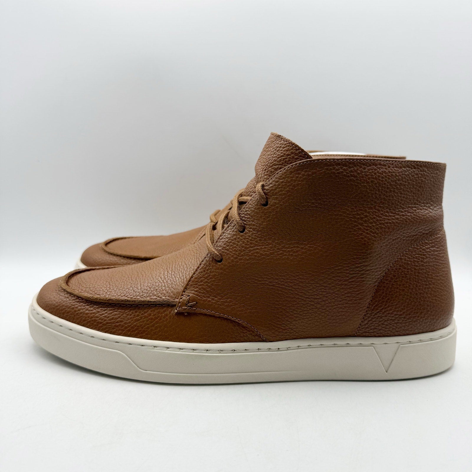 Vionic Mens Danfield Ankle Boots US 11 M EU 44 Tan Brown Leather NIB