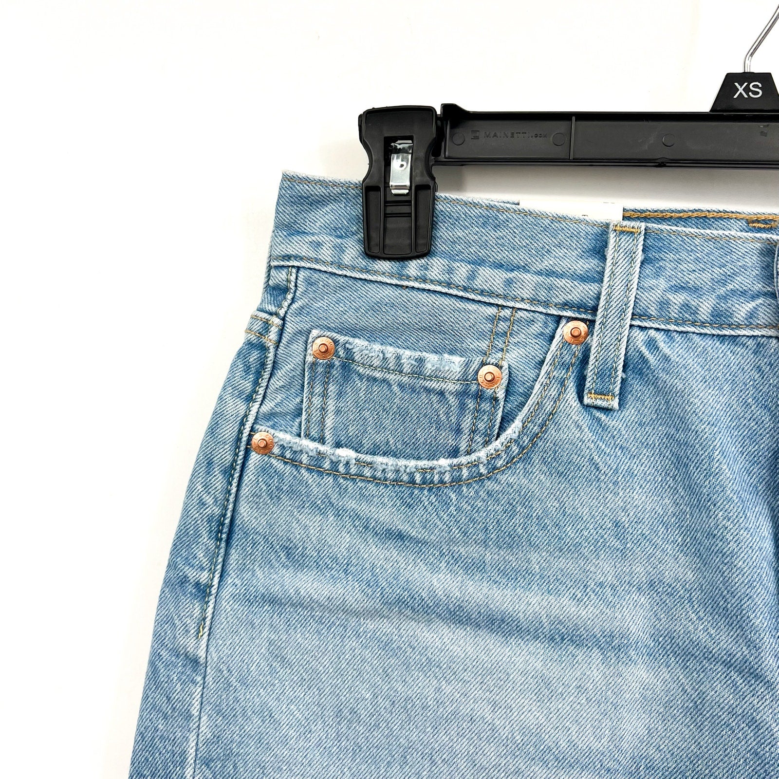 LEVI'S Womens 501 Original Fit Denim Shorts Size 28 US 6 Blue 56327-0086 NWT