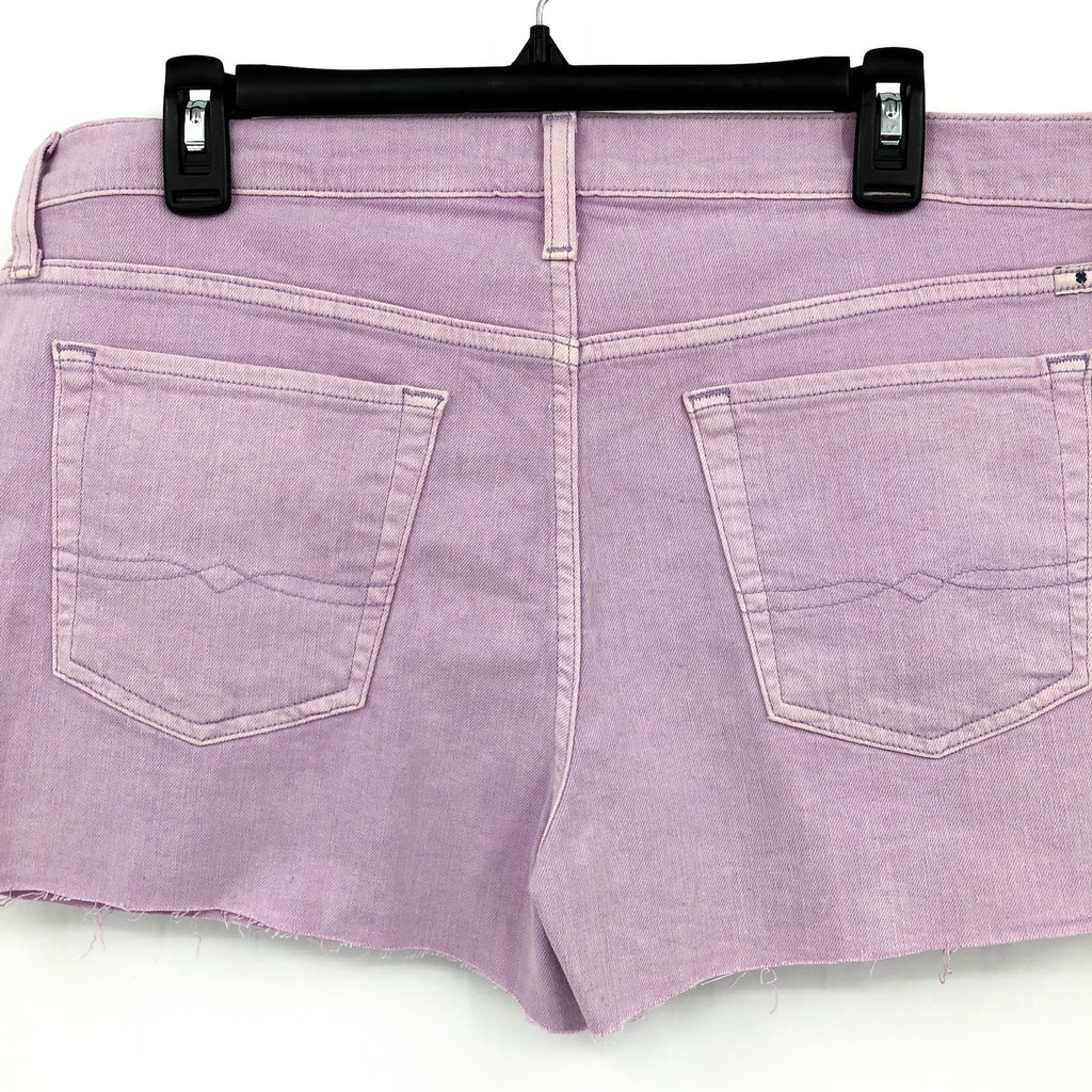 LUCKY BRAND Women's Cut Off Shorts 32 US 14 Light Purple Stretch Denim NWT