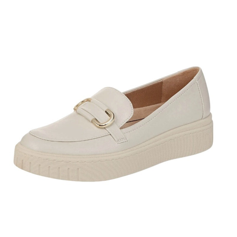 LifeStride Womens Genevabit Loafers Size 11 M EU 42 Bone Off White NIB