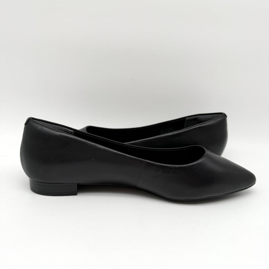 Rockport Womens Total Motion Adelyn Ballet Flats US 6.5 Wide Black Leather NIB