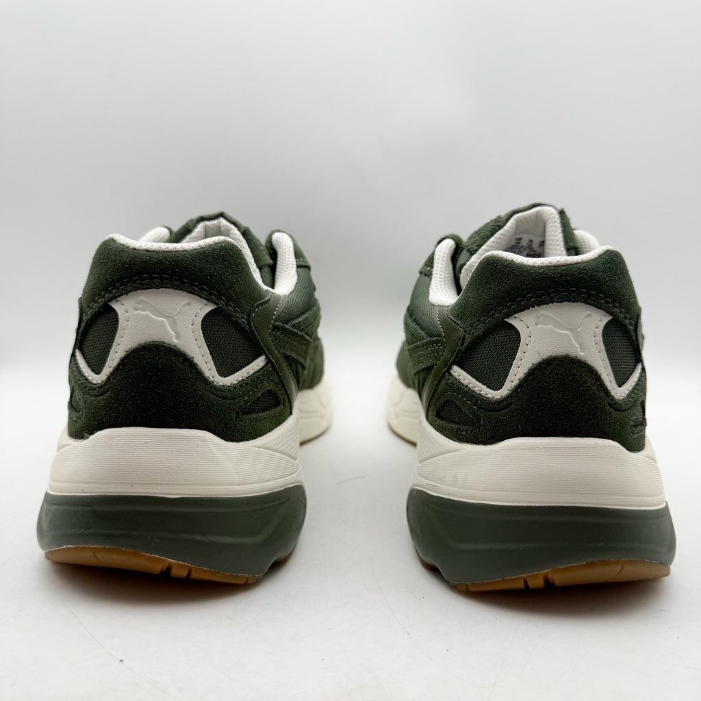 PUMA Mens Teveris Nitro Athletic Shoes US 12 EU 46 Green White Suede Sneaker NIB