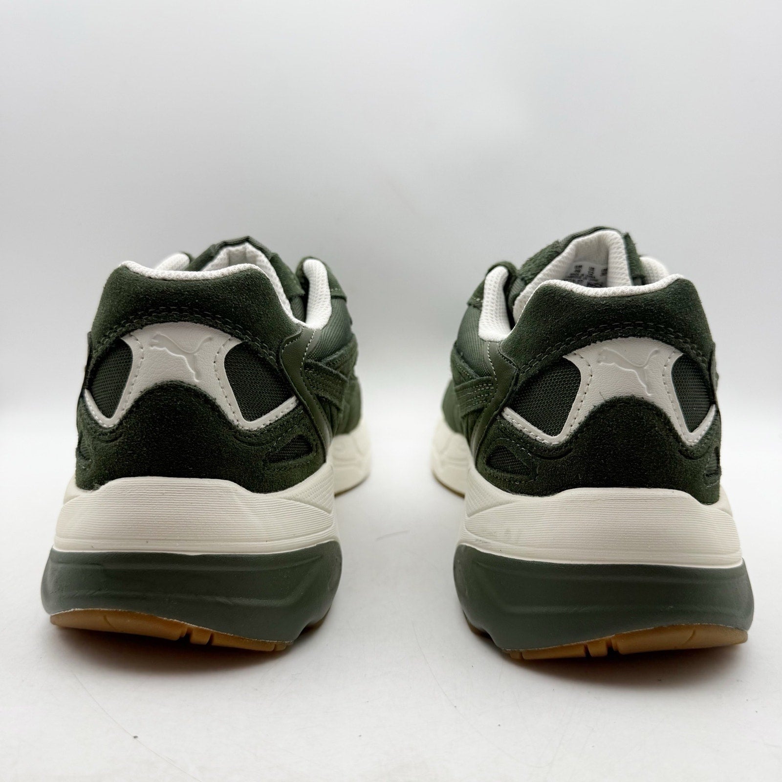 PUMA Mens Teveris Nitro Athletic Shoes US 12 EU 46 Green White Suede Sneaker NIB