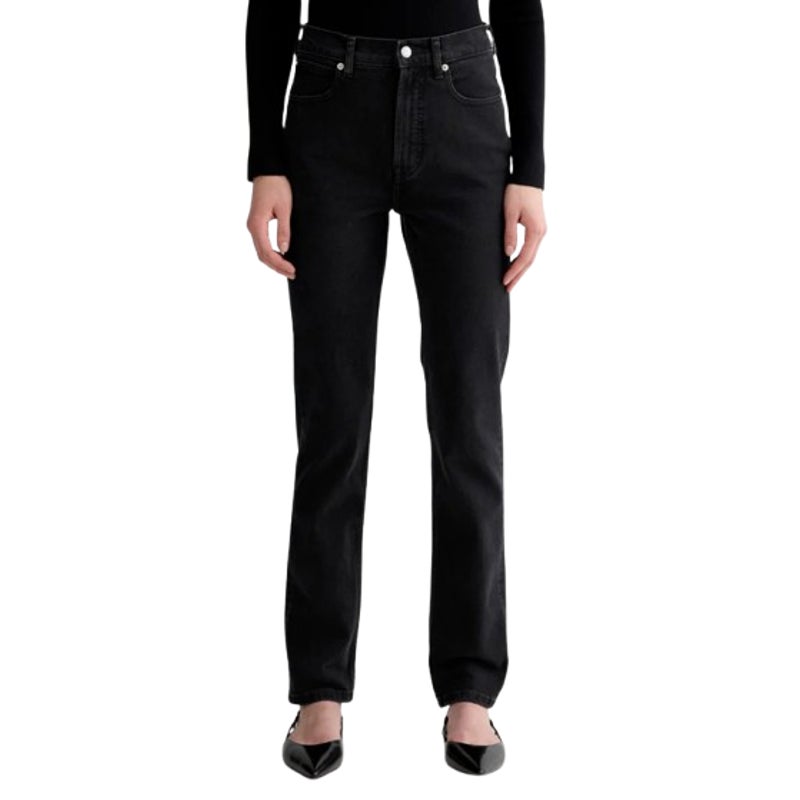 EVERLANE Women's The Way-High Slim Jeans 26x31 US 2 Black Low Stretch Denim NWT