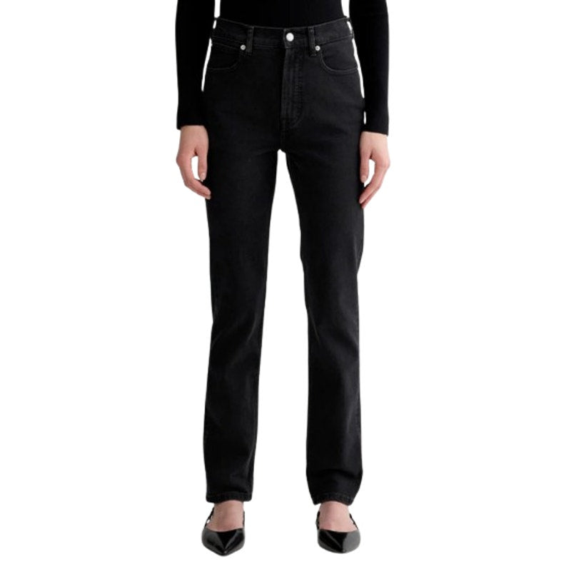 EVERLANE Women's The Way-High Slim Jeans 26x31 US 2 Black Low Stretch Denim NWT