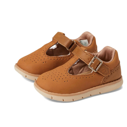 Stride Rite Girls SRT Nell Hazel Mary Jane Flats Size 9 Toddler Shoes Brown NIB