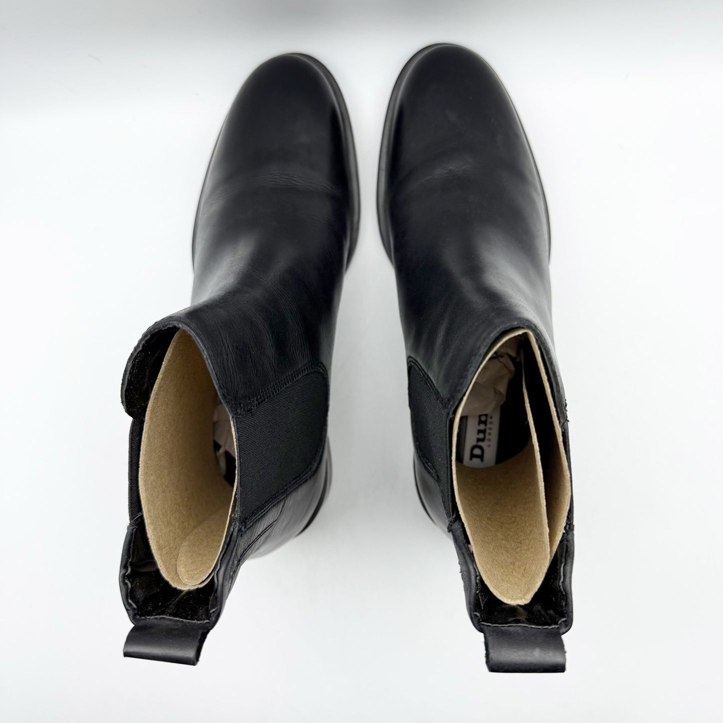 Dune London Womens Panoramic Ankle Boots EU 37 US 7 Black Leather NIB