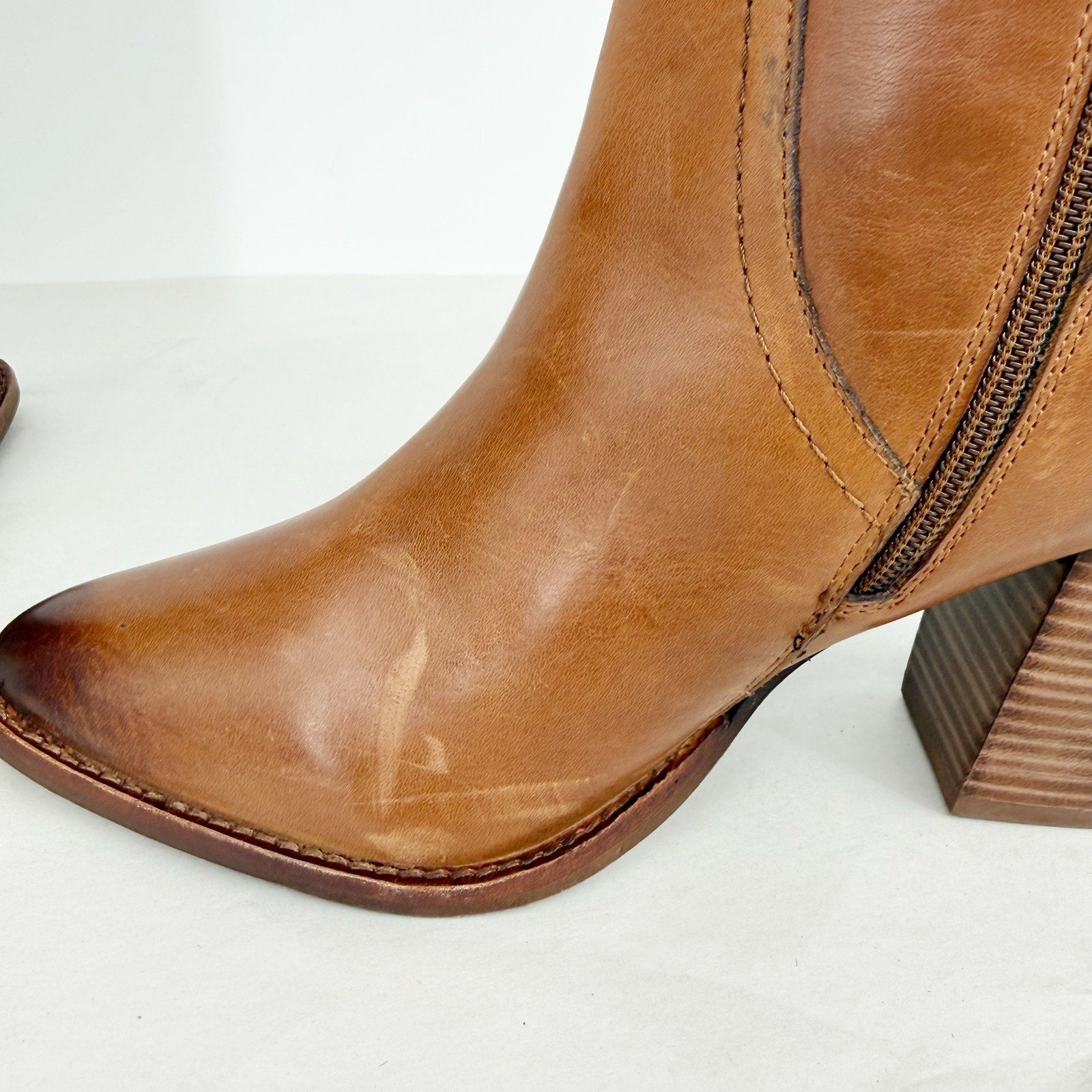 Diba True Womens True Do Knee High Boots US 8.5 M Brown Leather EUC