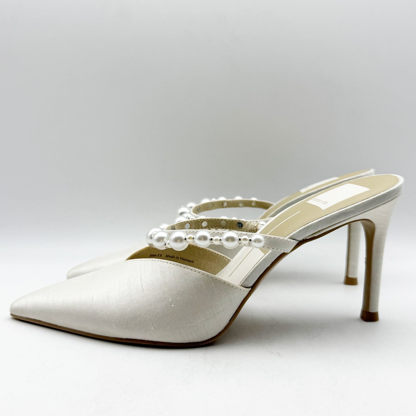Dolce Vita Womens Kanika High Heel Pump US 7.5 M White Pointed Toe NIB