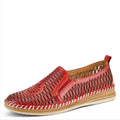 Spring Step Womens Newday Shoes EU 41 US 9.5-10 Red Leather Slip On Flats NIB