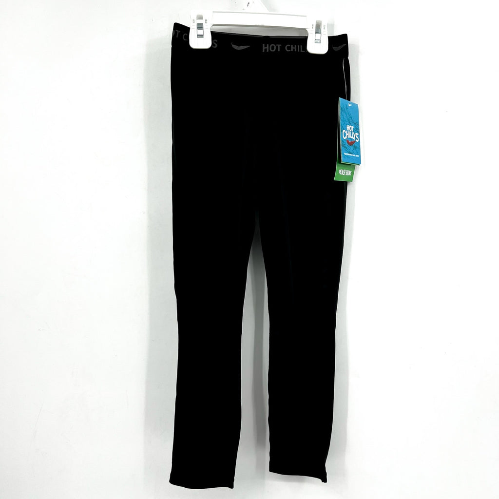 HOT CHILLYS Youth Boy's Peach Skins Base Layer Bottom XS Black NWT