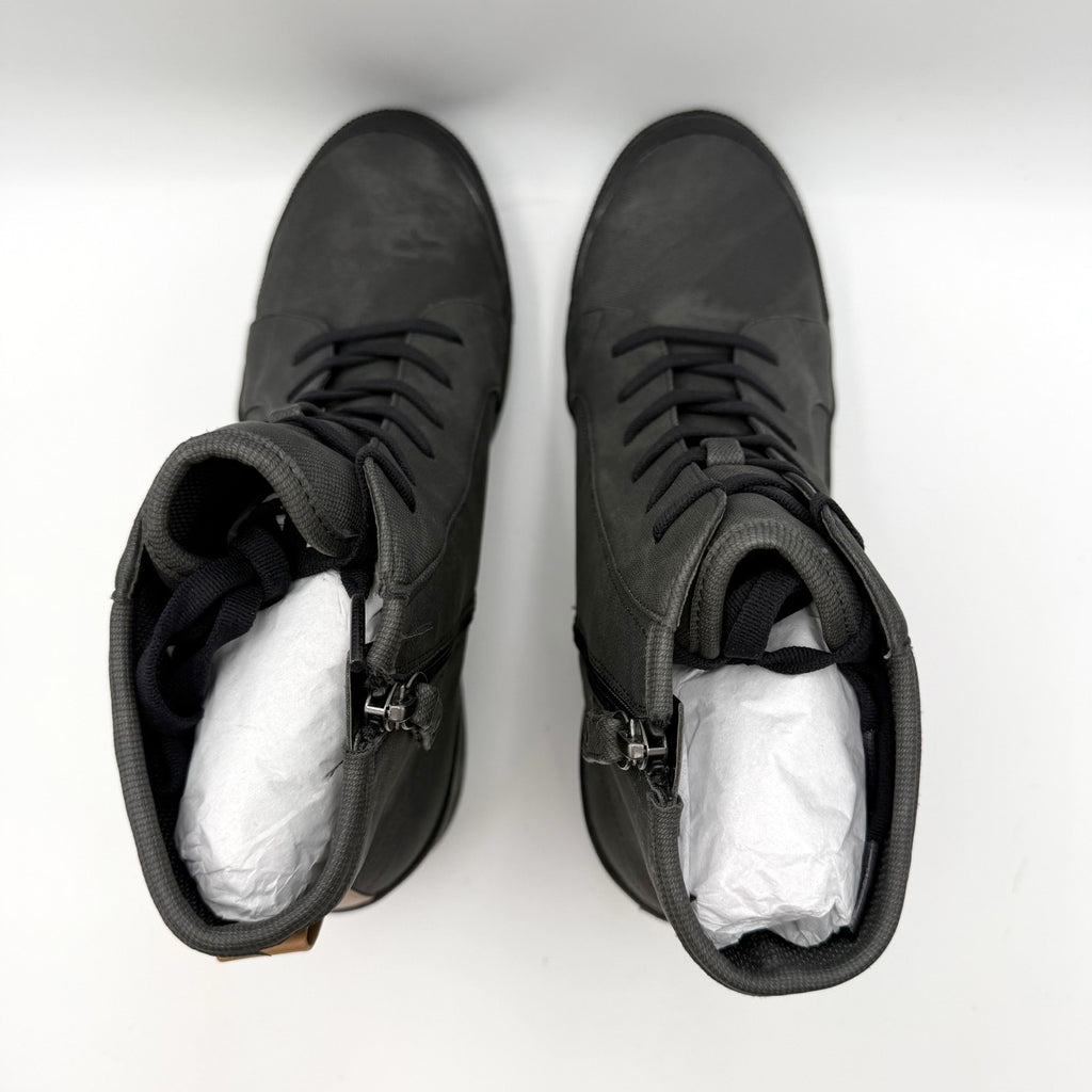 Dr. Scholls Womens Time Off Up Platform Ankle Boot US 11 Black Vegan Leather NIB