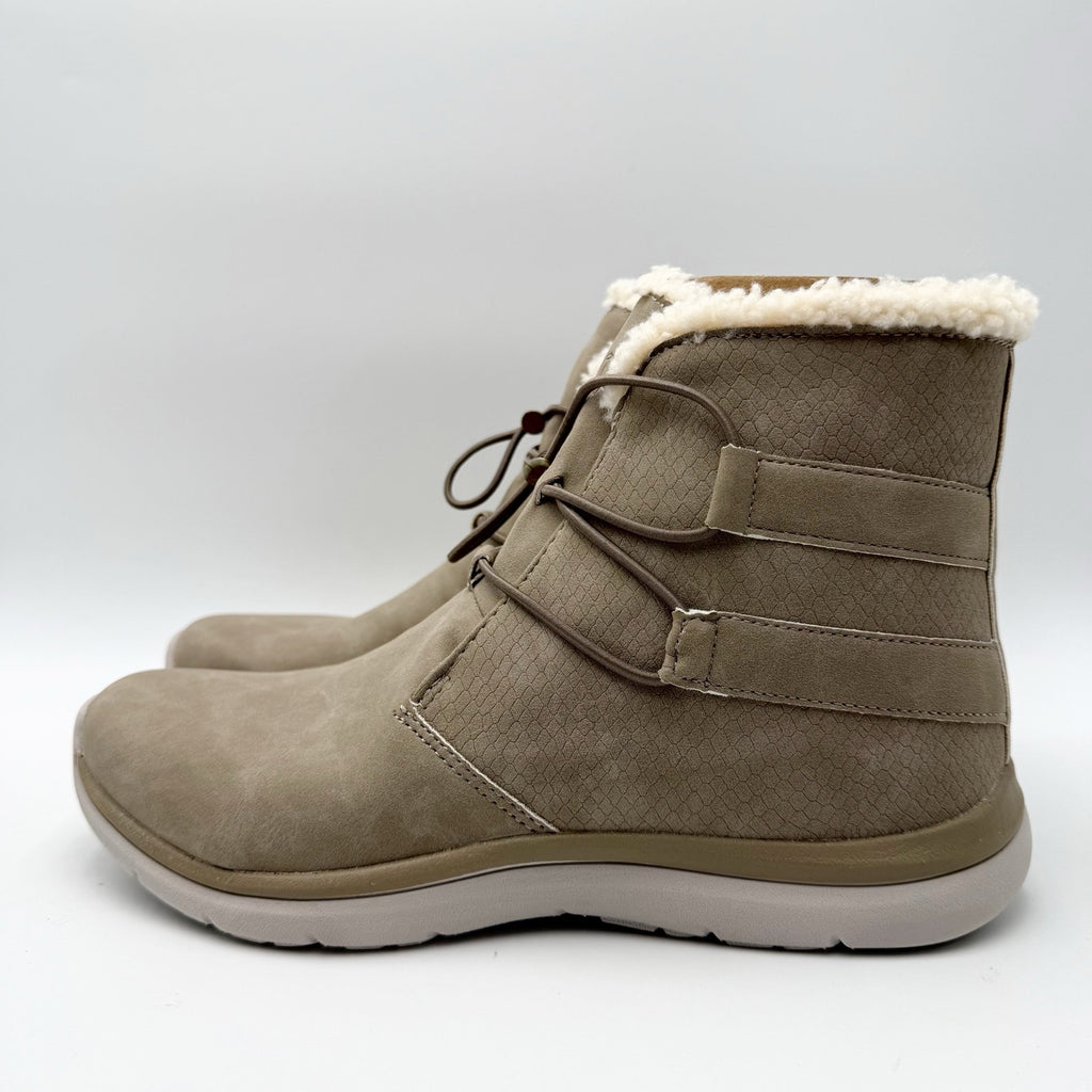 Ryka Womens Evie Exotic Snow Boots Size 9 M EU 39 Brown Taupe NIB
