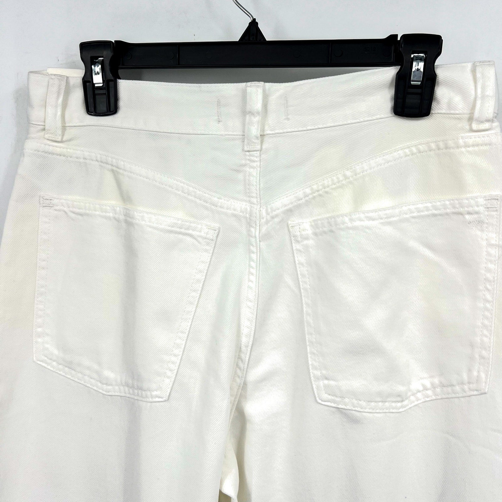MADEWELL Womens Superwide-Leg Jeans Size 28 US 6 Tile White Rigid NU007 NWT