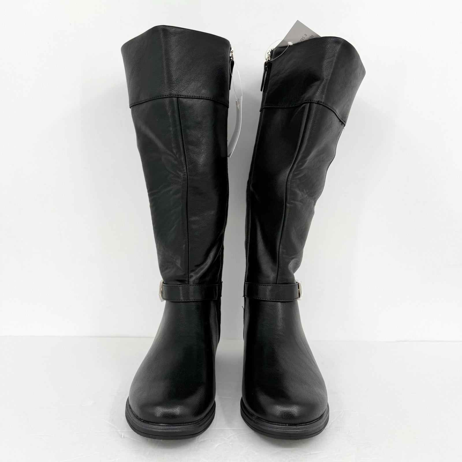 Dr. Scholls Womens Hello Rider Knee High Boot US 9 M Wide Calf Black NWT