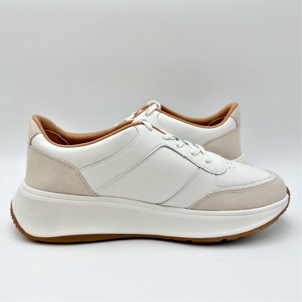 FitFlop Womens F-Mode Casual Sneakers Size 8 EU 39 Urban White Suede NWOB